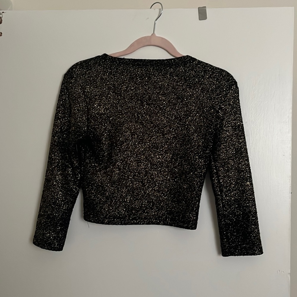 Black and gold formal long sleeved shirt